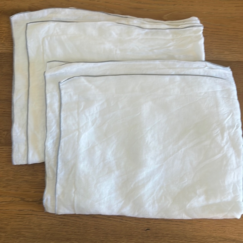 Restoration Hardware Italian Ultra-Fine Linen Standard Shams